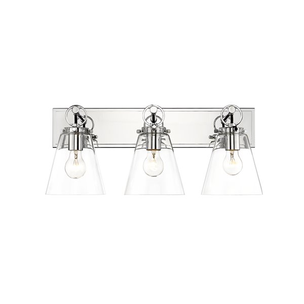 Z-Lite Harper 3-Light Chrome Modern/Contemporary Vanity Light