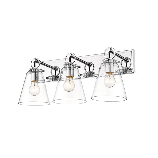 Z-Lite Harper 3-Light Chrome Modern/Contemporary Vanity Light