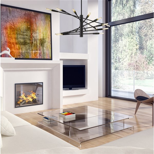 Z-Lite Ascension 16-Light Matte Black Modern/Contemporary Chandelier