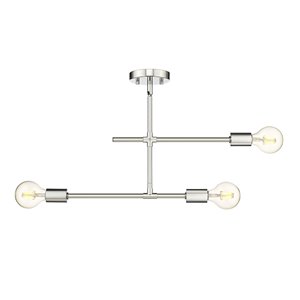 Z-Lite Modernist Chrome Modern/Contemporary Semi Flush Mount