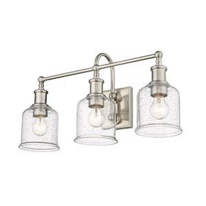 Z-Lite Bryant 3-Light Nickel Modern/Contemporary Vanity Light