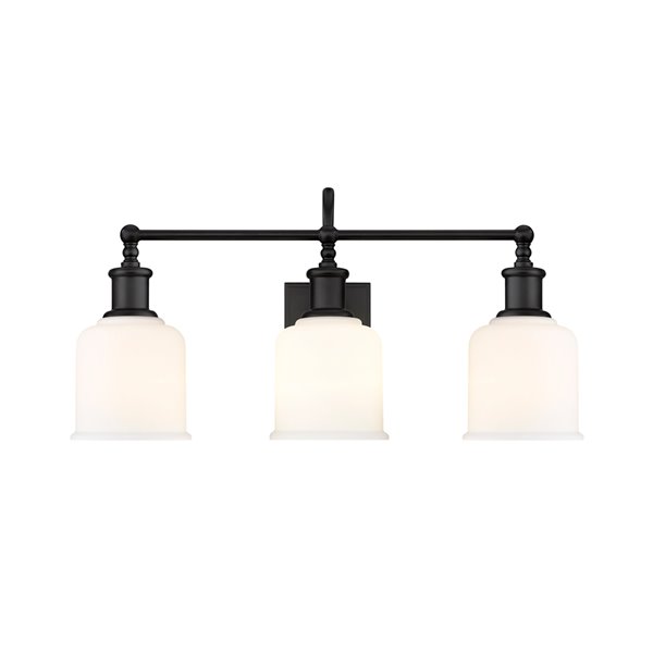 Z-Lite Bryant 3-Light Black Modern/Contemporary Vanity Light