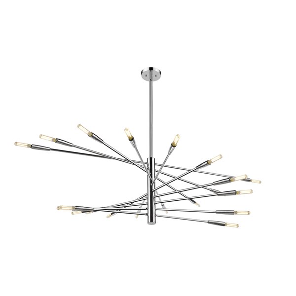Z-Lite Ascension 20-Light Chrome Modern/Contemporary Chandelier
