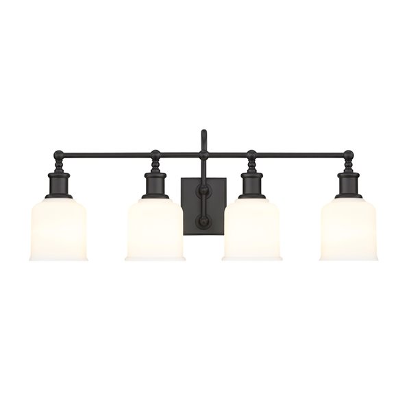 Z-Lite Bryant 4-Light Black Modern/Contemporary Vanity Light