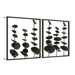 Gild Design House - 20-in H x 20-in W Botanical Metal Wall Sculpture