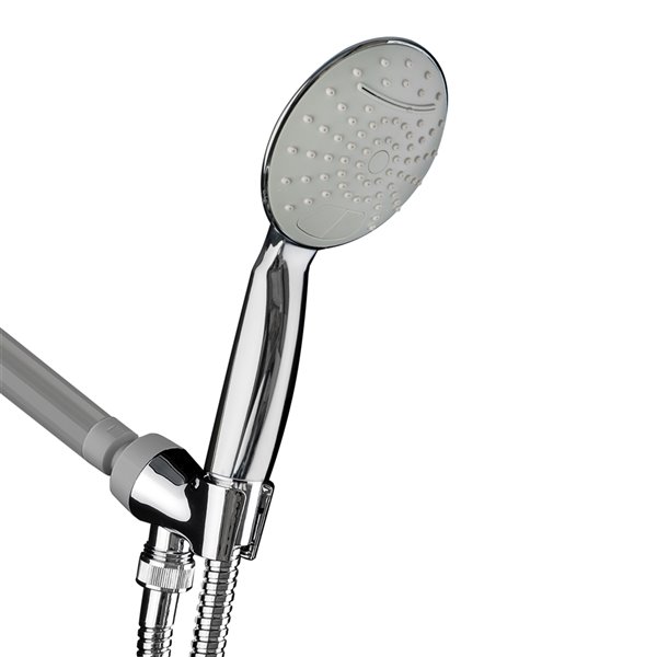 AKDY Chrome 2-Spray Rain Handheld Shower Head 2 GPM (7.6 LPM)