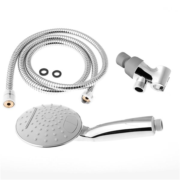 AKDY Chrome 2-Spray Rain Handheld Shower Head 2 GPM (7.6 LPM)