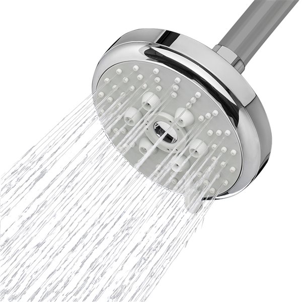 AKDY Chrome 2-Spray Rain Shower Head 2 GPM (7.6 LPM) SH0027 | RONA