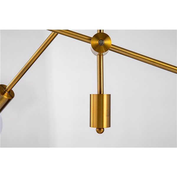 Design Living 6-light Antique Gold Modern/Contemporary Chandelier