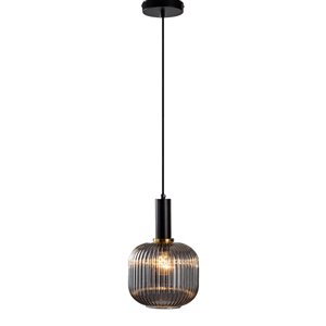 Design Living Black & Antique Gold Modern/contemporary Geometric Incandescent Mini Pendant Light