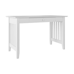 AFI Furnishings Mission Desk with Drawer - White