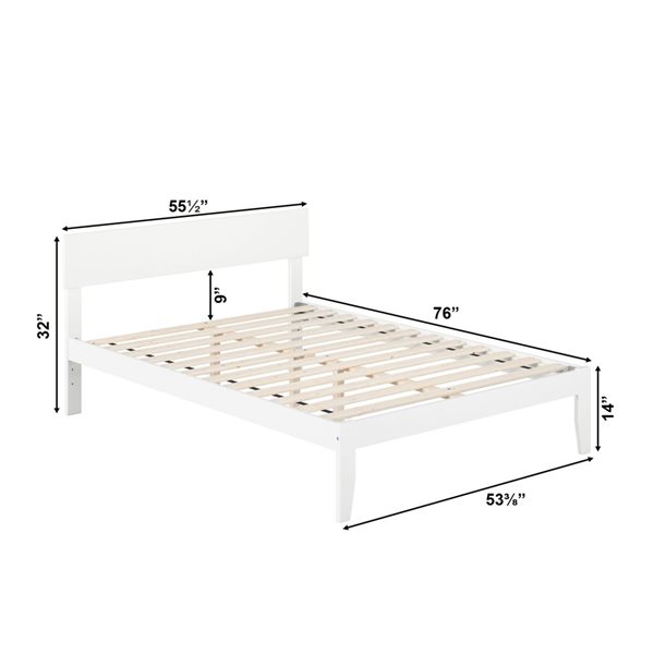 AFI Furnishings Boston Queen Bed - Grey