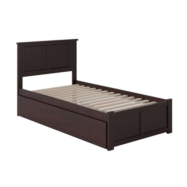 AFI Furnishings Madison Twin Bed With Footboard And Trundle - Espresso ...