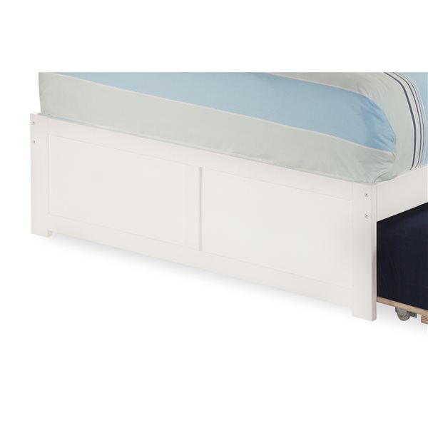 AFI Furnishings Nantucket Full Bed with Footboard and Trundle - White