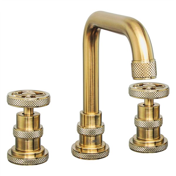Akdy BF0012 Brushed Gold 2Handle Widespread Bathroom Sink Faucet RONA