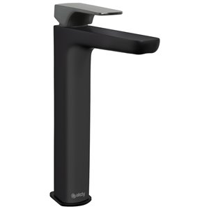 Akdy BF003-8 Matte Black/Brushed Gun Black 1-Handle Vessel Bathroom Sink Faucet