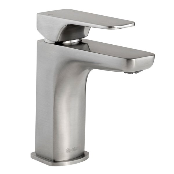 Akdy BF0023 Brushed Nickel 1Handle Single Hole Bathroom Sink Faucet
