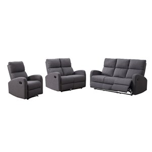 Ensemble de salon Florence gris neutre par Mazin Industries