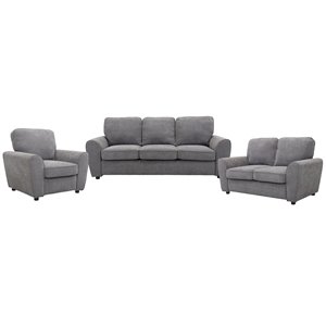Ensemble de salon Bethany par Mazin Industries, gris