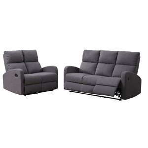 Ensemble de salon Florence par Mazin Industries, gris neutre