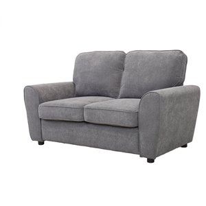 Causeuse moderne Bethany polyester gris de HomeTrend