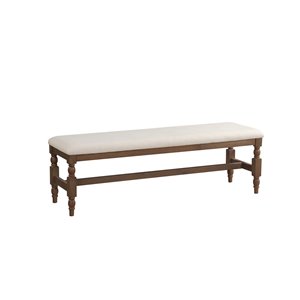 Banc de salle à manger Chartreaux rectangulaire beige par HomeTrend