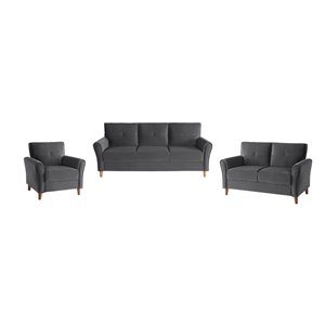 Ensemble de salon Dunleith gris par Mazin Industries