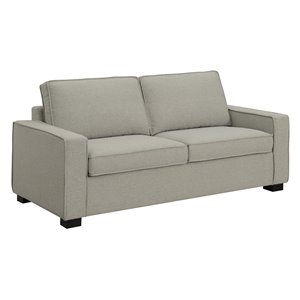 Canapé-lit Jeffery mélange de polyester gris pâle de HomeTrend