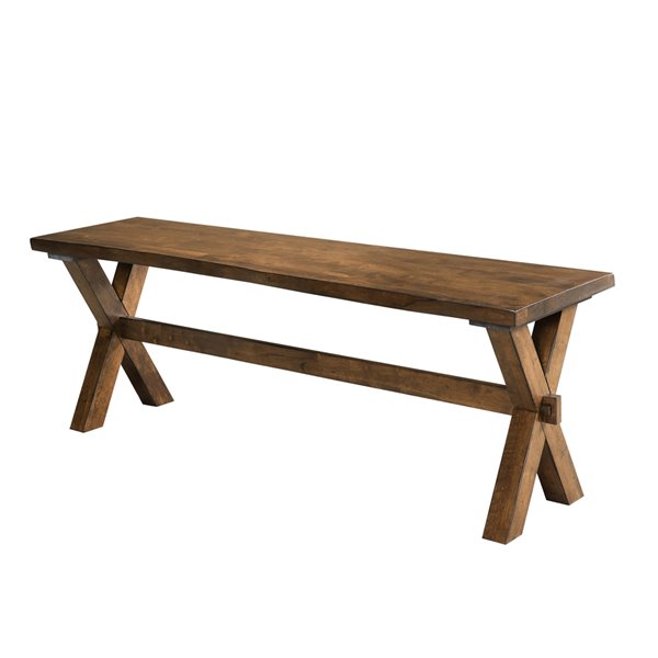 HomeTrend Sansa Oak Rectangular Dining Bench