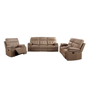 Ensemble de salon Arrow brun pâle par Mazin Industries