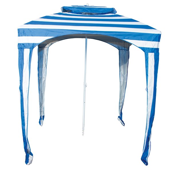 Rio Cabana Beach Umbrella - 5.8-ft - Blue