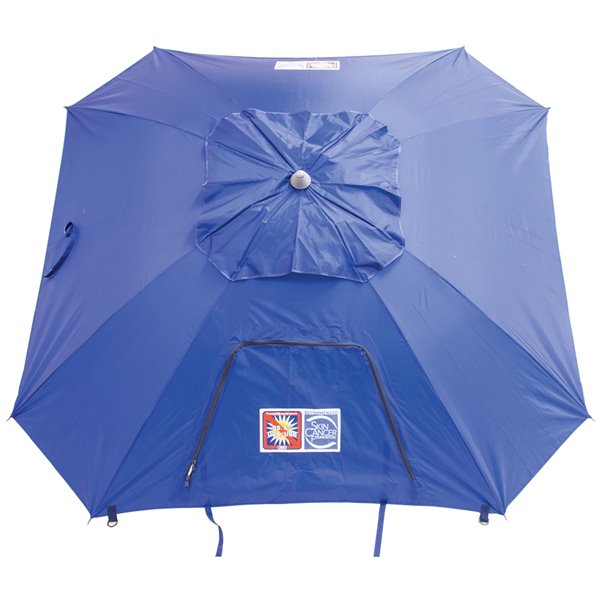 Rio Extreme Shade Total Sun Block Beach Umbrella - 9-ft - Blue