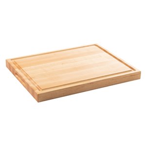 Planche à découper en bois avec poignées Chop Chop de Bois Mirabel, 19 po L x 15 po l, jaune