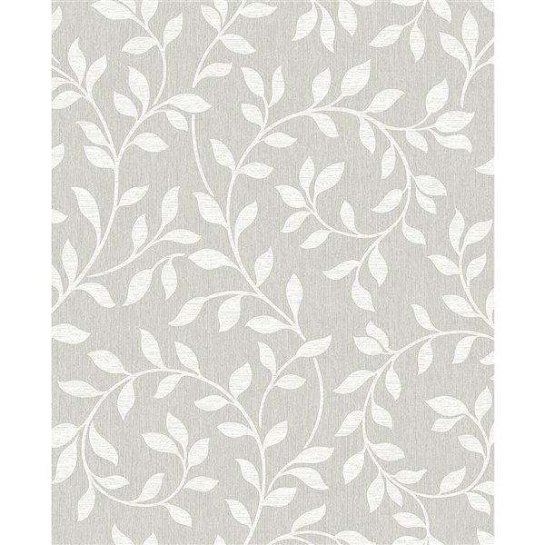 Advantage Nature 56.4-Sq. Ft. Light Grey Non-Woven Trail Unpasted Paste the Wall Wallpaper