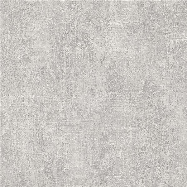 Papier peint en vinyle Nature de 57,8 pi² texturé avec motif abstrait 3D sans colle à appliquer au papier, gris clair