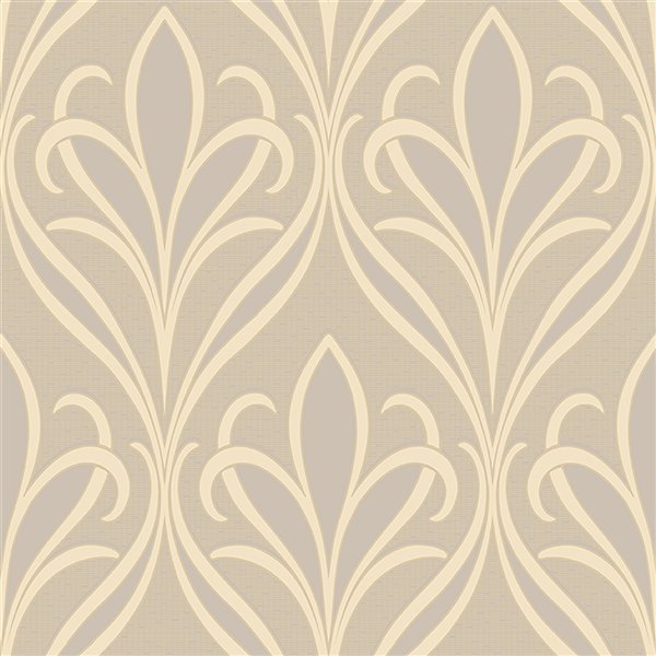 Advantage Tradition 57.8-Sq. Ft. Grey Non-Woven Damask Unpasted Paste the Wall Wallpaper