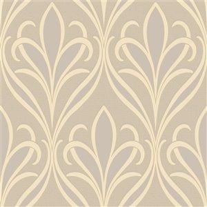 Advantage Tradition 57.8-Sq. Ft. Grey Non-Woven Damask Unpasted Paste the Wall Wallpaper