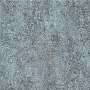 Papier peint en vinyle Nature de 57,8 pi² texturé avec motif abstrait 3D sans colle à appliquer au papier, sarcelle