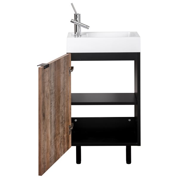 Cutler Kitchen & Bath Studio 18in Brown Single Sink Bathroom Vanity