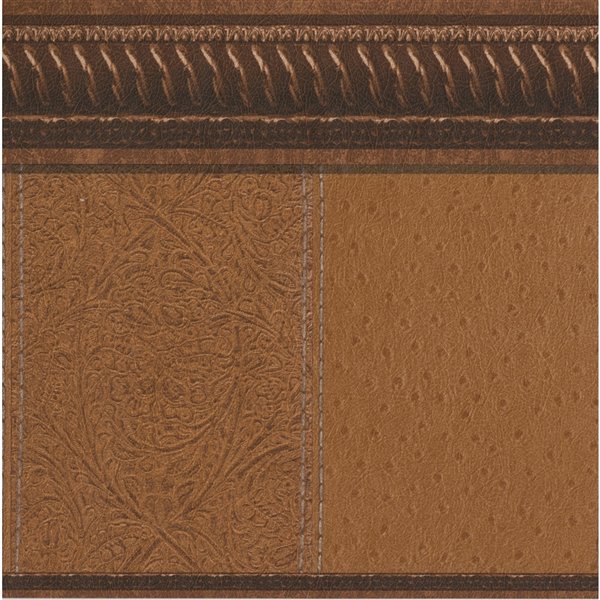 Dundee Deco 7-in Brown Self-Adhesive Wallpaper Border