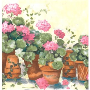 Dundee Deco 10-in Pink/Brown/Green/Blue Prepasted Wallpaper Border