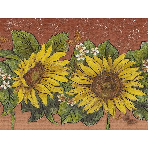 Free Vector  Watercolor sunflower border
