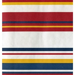 Bordure de papier peint de 6,5 po préencollée par Dundee Deco, rouge, blanc, bleu, jaune