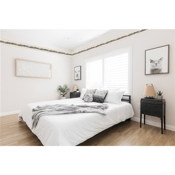 Dundee Deco 7-in Purple/Blue/Green/Beige Self-Adhesive Wallpaper Border