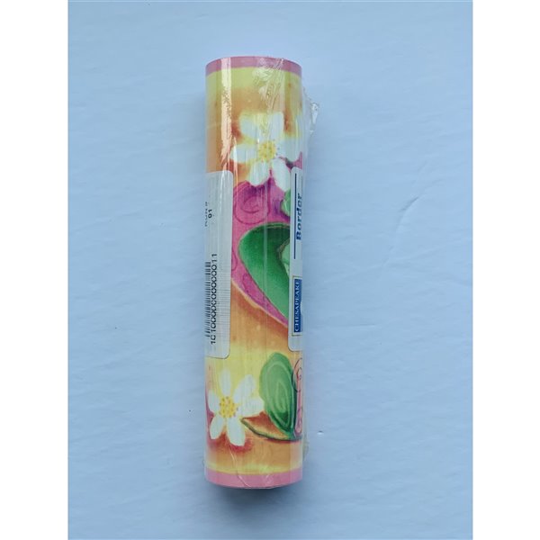 Dundee Deco 7-in Green/Pink/Yellow Prepasted Wallpaper Border