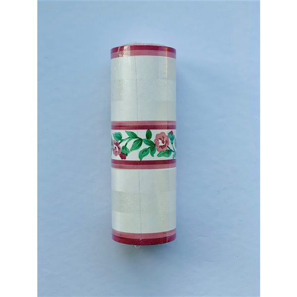 Dundee Deco 5-in Pink/Green Prepasted Wallpaper Border