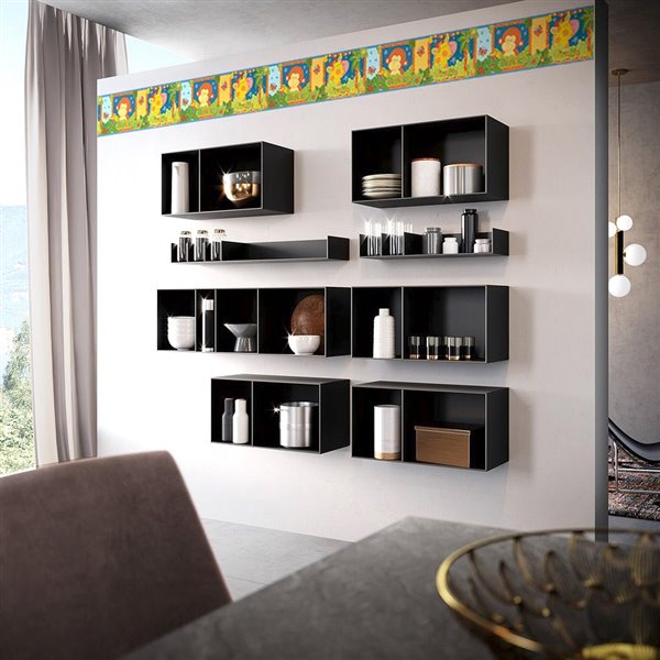 Dundee Deco 6-in Blue/Yellow/Green Prepasted Wallpaper Border