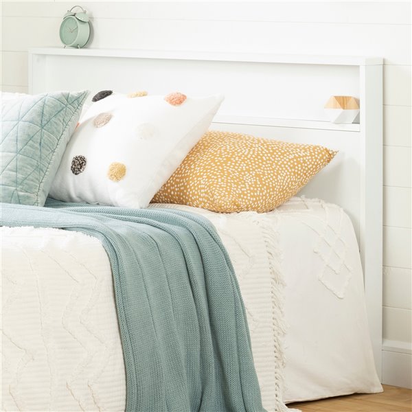 Tête de lit pour lit double ou grand Kanagane de South Shore Furniture, blanc