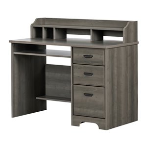 South Shore Furniture Versa 44.37-in Grey Traditional Computer Desk