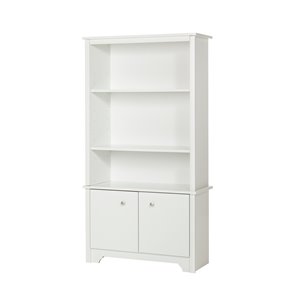 South Shore Furniture Vito Pure White Composite 3-shelf Standard Bookcase